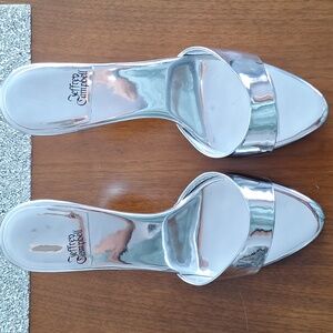 Jeffrey Campbell Metallic Silver Heels
